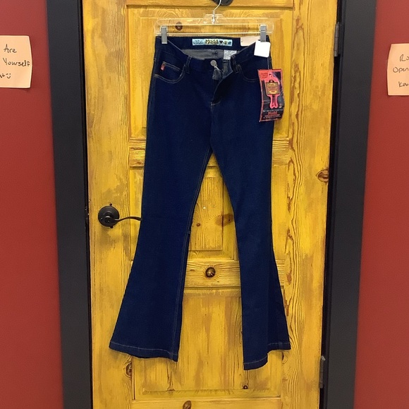 Mudd Navy Flare Jeans - Picture 1 of 11